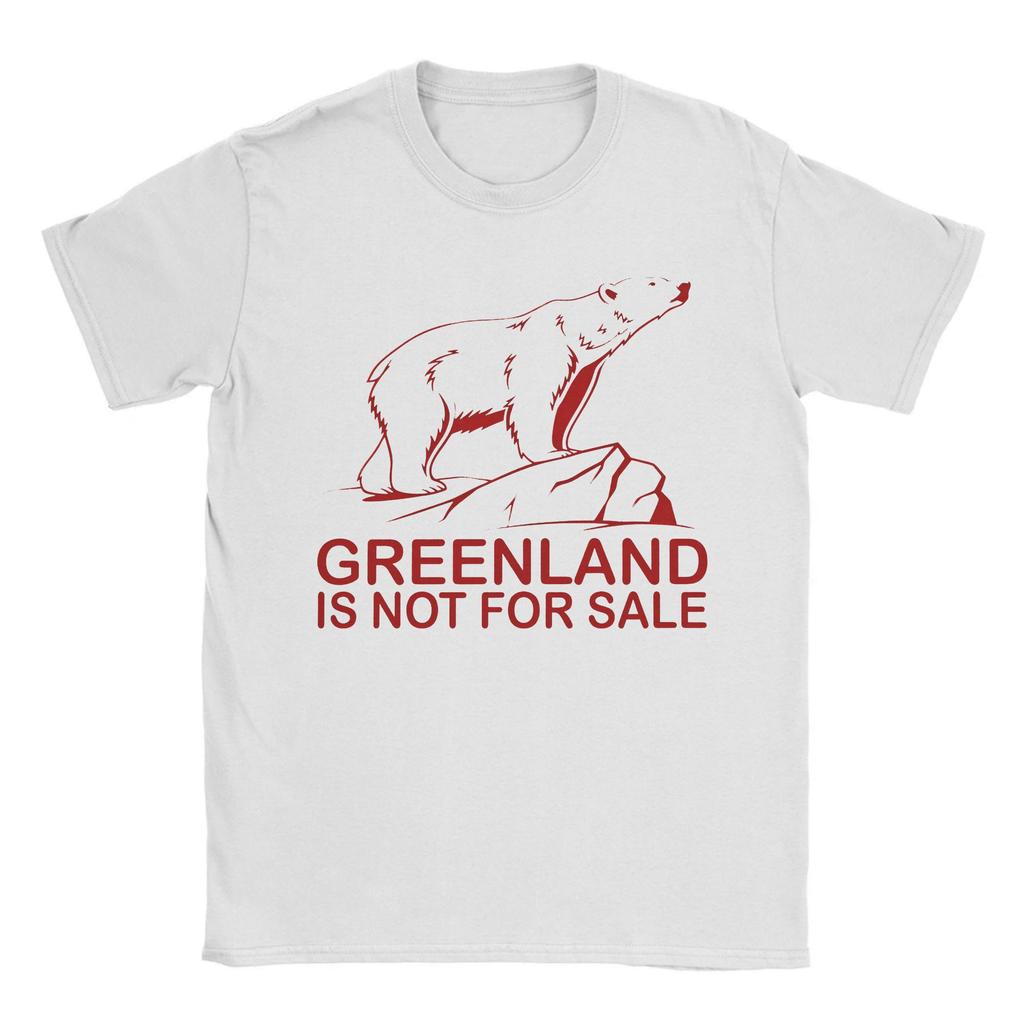 Men's Greenland Polar Bear Politics T Shirt  Pure Cotton Tops Leisure Short Sleeve Crew Neck Tee Shirt New Arrival T-Shirts