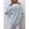 Women's Knitwear Fall/winter Christmas Pullover Half-turtleneck Snowflake Sweater
