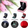 Scatola Anello con Luce LED Proposta di Fidanzamento Matrimonio Scatola Regalo di Lusso Custodia per Anello Vino Rosso per San Valentino Anniversario Natale