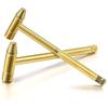 Copper Alloy Mini Craft Hammer Gold Color Brass Material Multi-function Hammer Detachable 6 In 1 Screwdriver Set Home Use