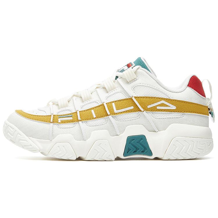 New FILA Barricade Vntg Gs White/Yellow/Green Women's F12W031218FSH