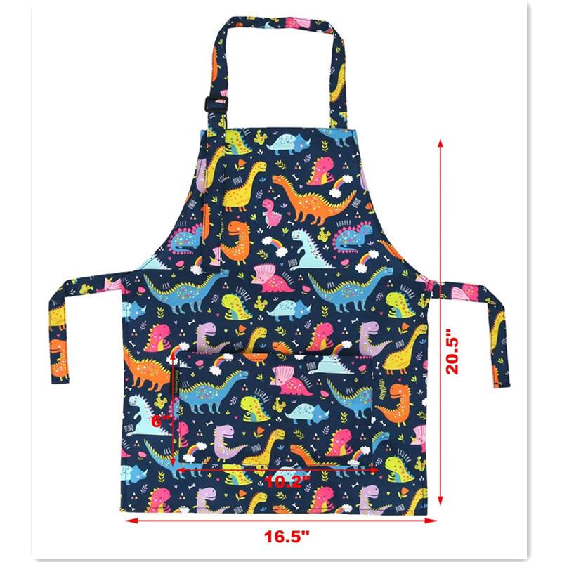 Kids Art Smock Waterproof Apron Polyester Anti Stain Painting Craft Kitchen Classroom Toddler