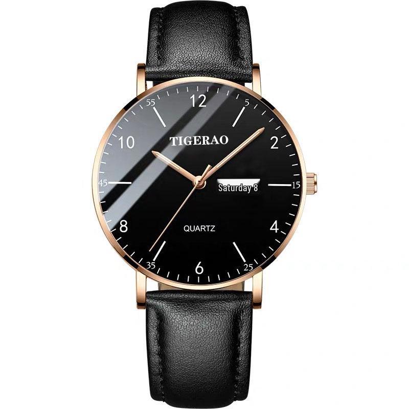 Ultra-thin Men's Trendy Mechanical & Quartz Waterproof Watch for Teenagers and Students