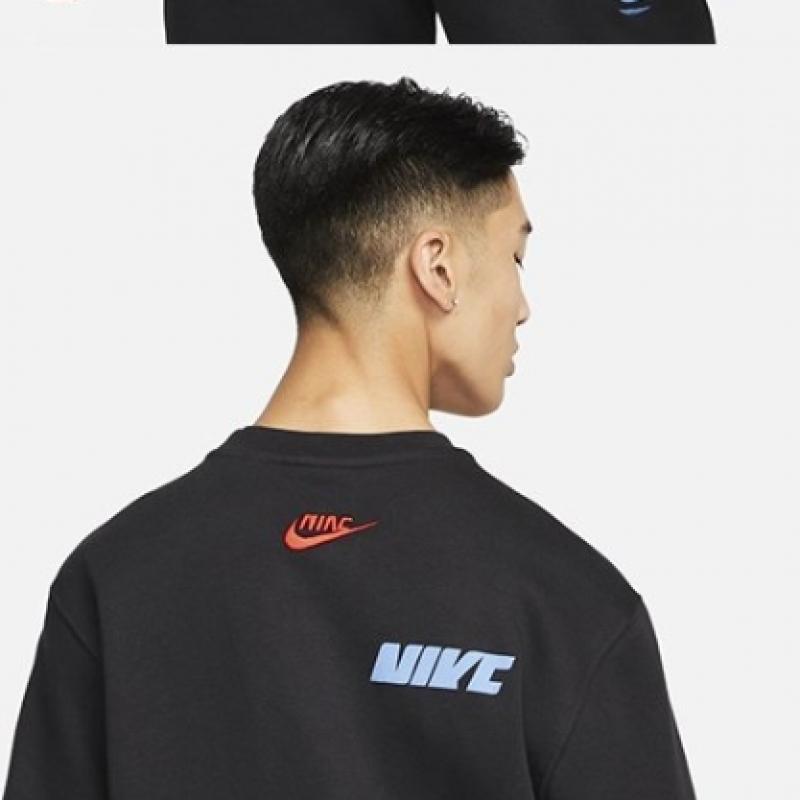 Nike Sweatshirt Sports Essential+ Multi Futura Fleece Crew Top Dm6876 010 S2202