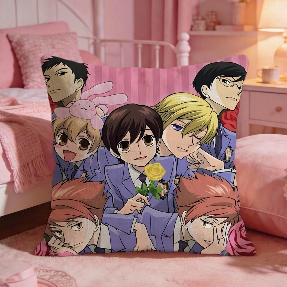 Ouran High SSchool Host Clubs Cushion Cover Premium Comfort Reversible Pillow CoveTwo In One Design For Any Room  Car Interior