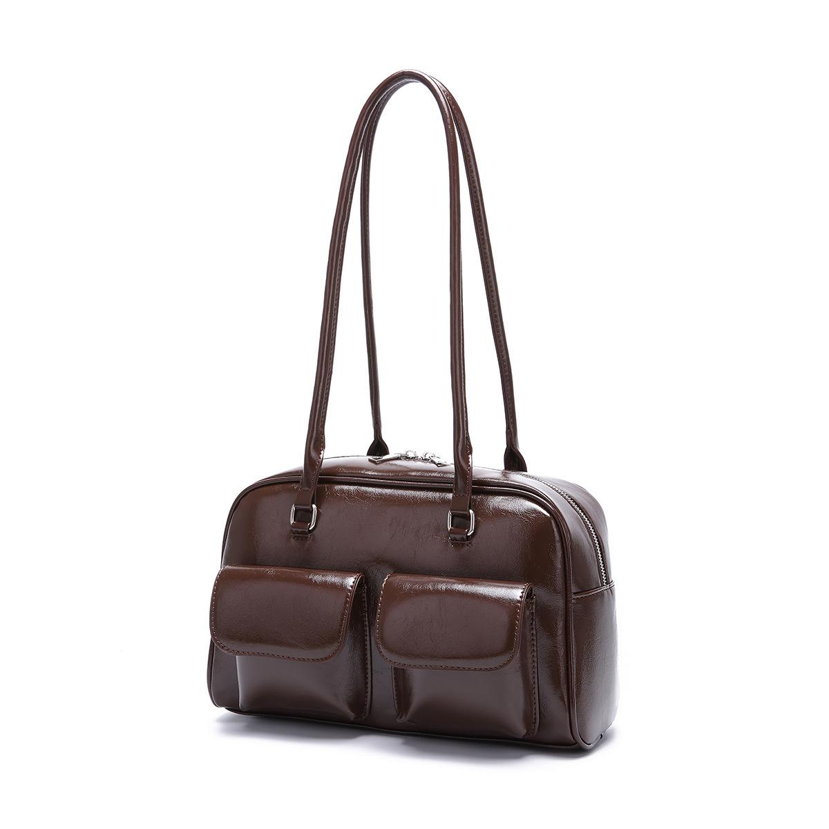 

Модные квадратные сумки женские сумки через плечо новые фактурные однотонные двойные сумки нишевые подмышечные сумки корейские сумки для отдыха универсальные сумки через плечо