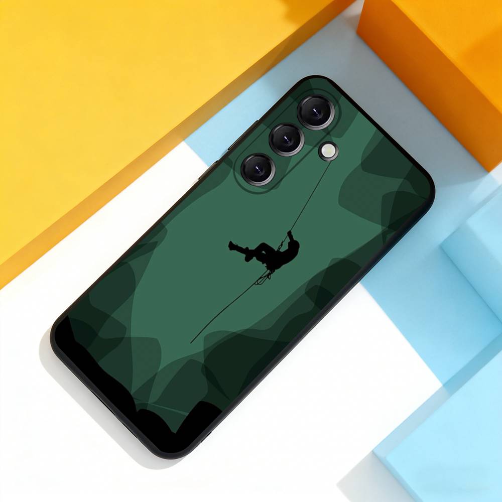 

Rock Climbing Wall Cool Phone Case For Samsung Galaxy A 73,72,51,53,52,71,22,5G,Note,J7,8,9 Soft Precise Hole Black Cover Samsung a225g