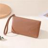 Stitching Pu Women's Mobile Phone Bag Large Capacity Fashion Retro Dinner Clutch