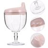 Childrens Reusable Plastic Cups Pink Pp 1pcs 5.7x3.14x3.14in