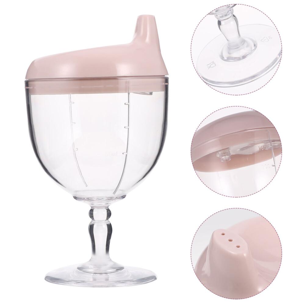 Childrens Reusable Plastic Cups Pink Pp 1pcs 5.7x3.14x3.14in