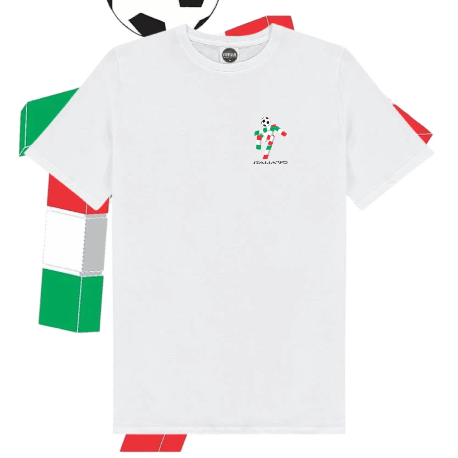 Italia 90 T-Shirt. Retro Shirt Of The Past Shirt Logo Fan Art M
