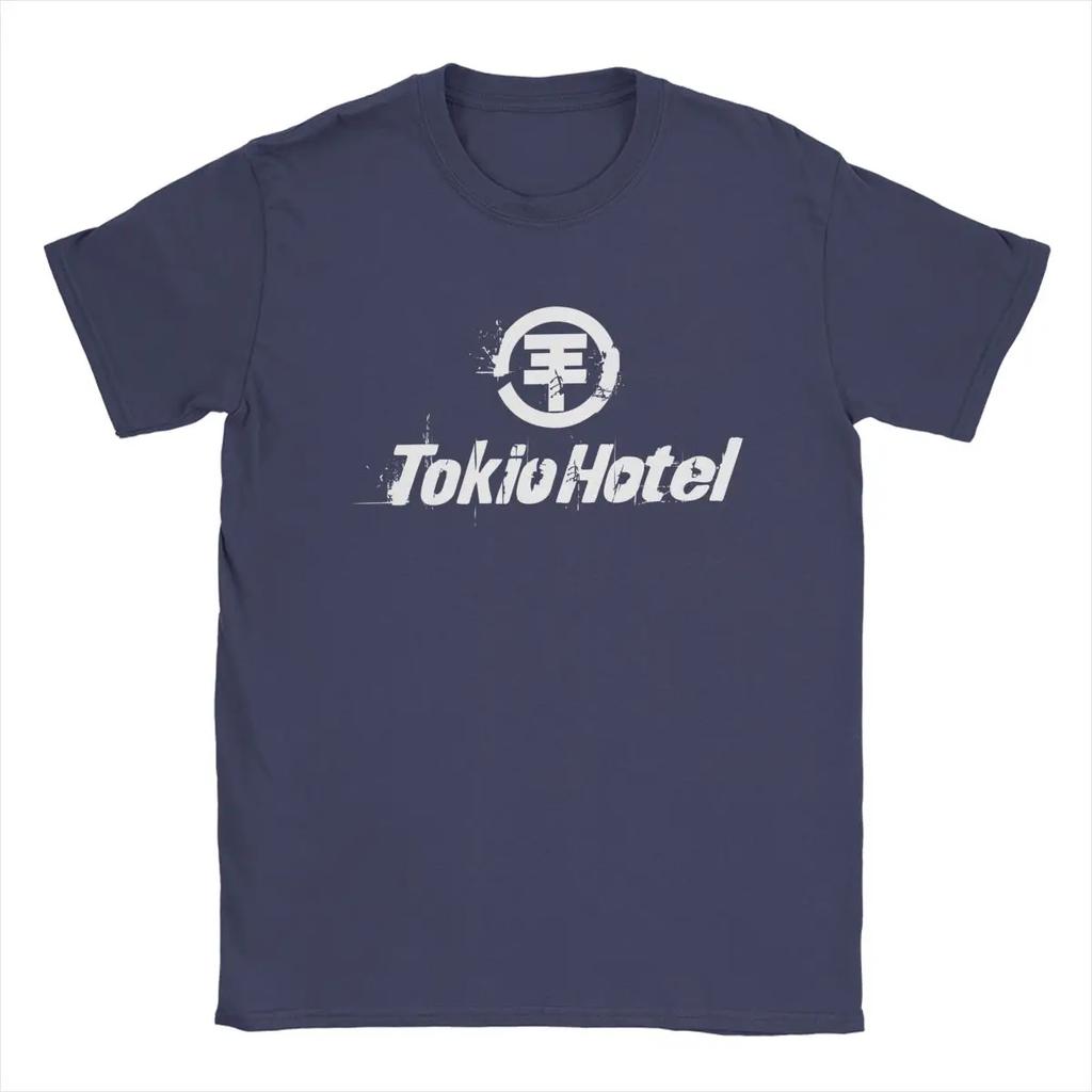 Tokio-Hotel-Logo T Shirt Men Cotton Fashion T-Shirts Crew Neck Tee Shirt Short Sleeve Clothing Gift Idea
