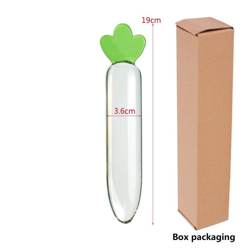 Glass Crystal Dildo Anal Plug Lesbian Sex Toy Vaginal Clitoral Stimulation Stick Smooth Sex Product For Female Masturbation