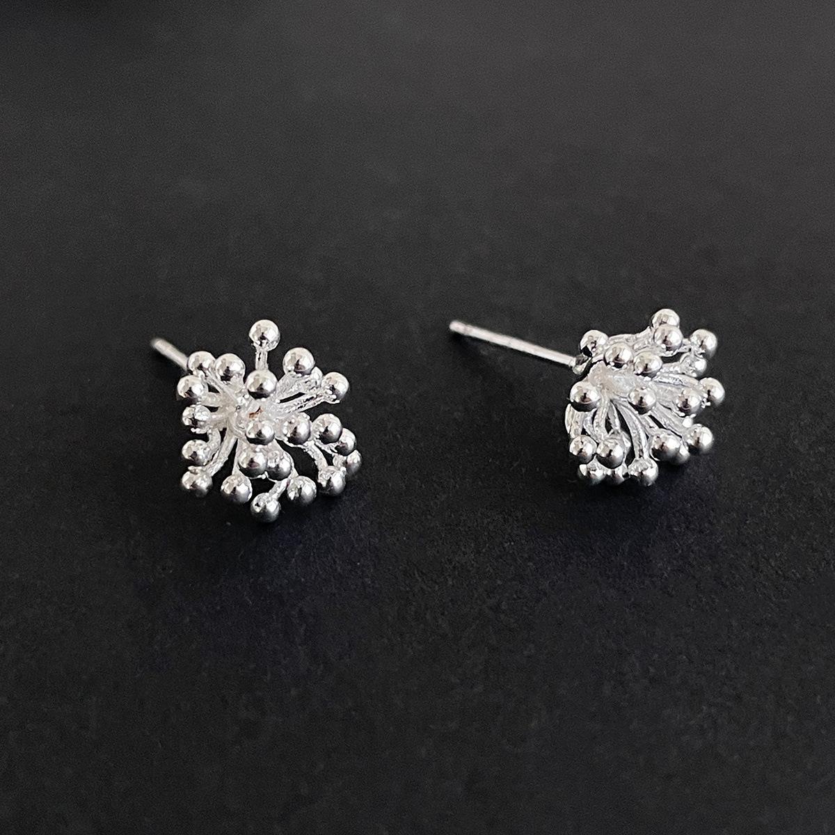 

Серьги-иглы из серебра 925 пробы в стиле ретро-фейерверк, женские серьги Niche Simple Design Sense Premium, изысканные, универсальные, новые серьги 925 silver needle