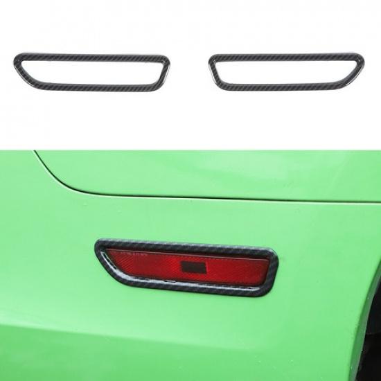 Car Rear Wheel Eyebrow Light Lamp Trim Ring Bezel Decor For Ford Mustang 2010-14