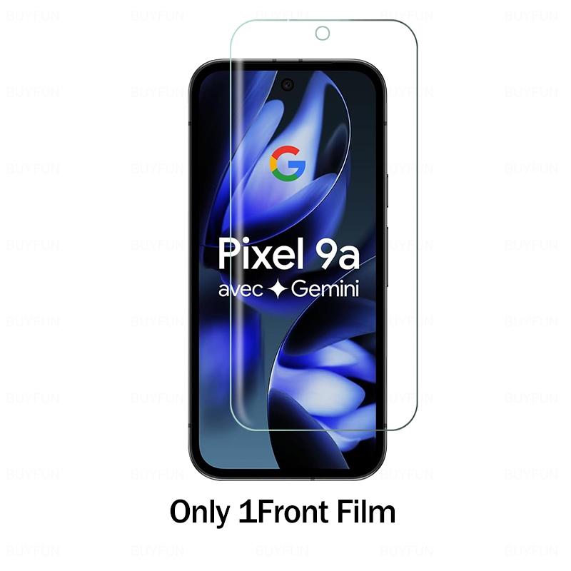 

Pixel9a 5G Case 6 In 1 Soft Hydrogel Film Screen Protector For Google Pixel 9a 5G Camera Glass Googe Googel Pixel 9a 9 a a9 Google Pixel 9a