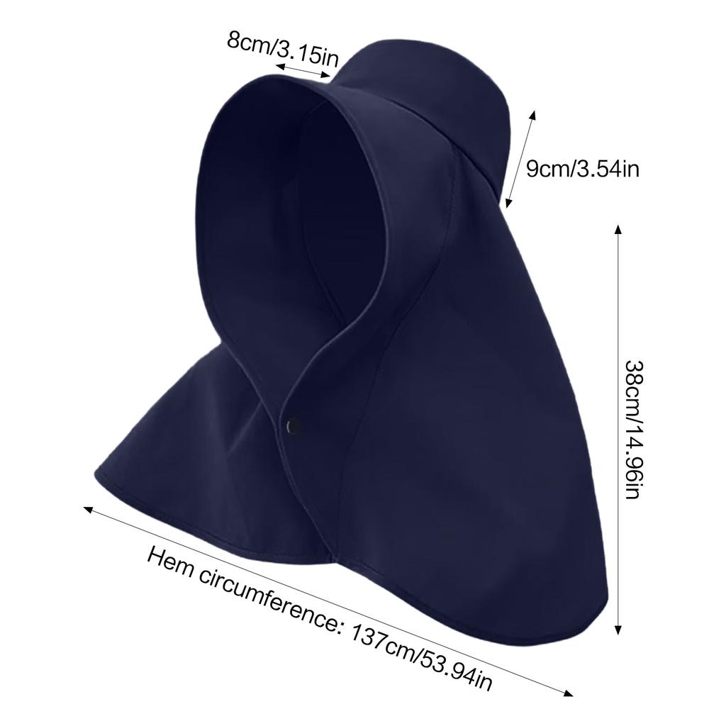 New Sun hat Summer Sunshade Visor Big Hat Outdoor Sunprotection Fishing Hiking Neckprotection Shawl Bucket Hats Sun Supplies