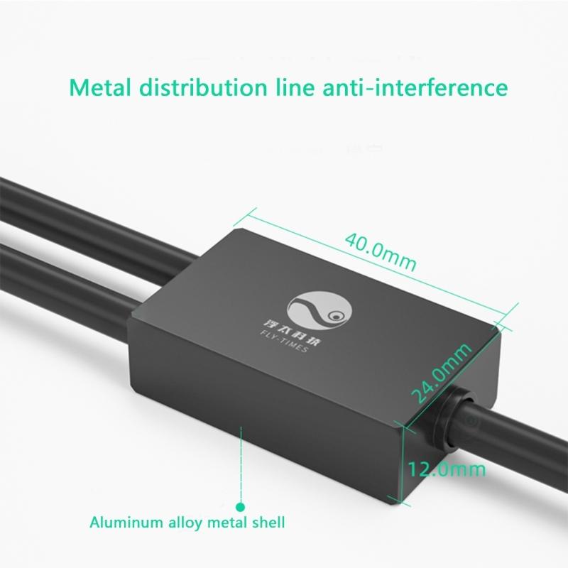 6.35mm 1/4inch Splitter Adapter Cable Male to Double Male Single Channel/Double Channel Stereo Y Type Aux Cord Wire