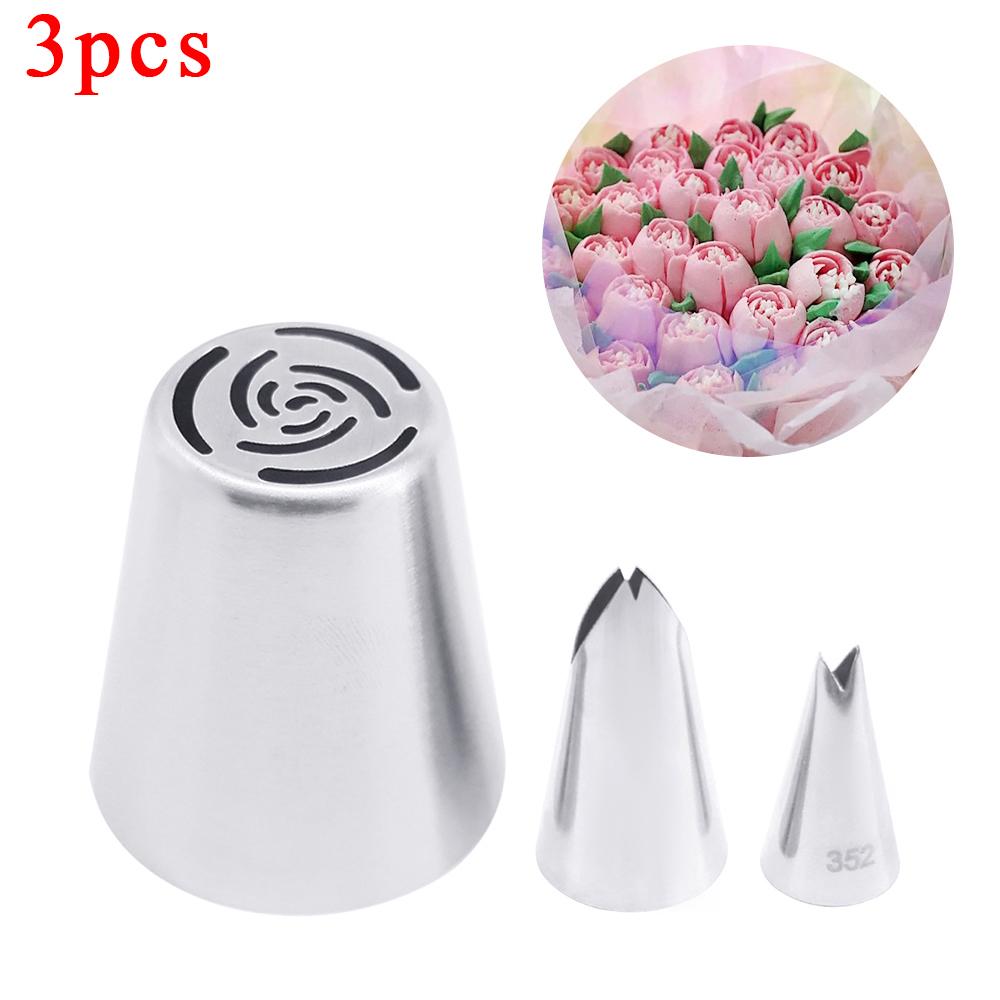 54 Styles Leaf Russian Tulip Icing Piping Nozzles Stainless Steel Flower Cream Pastry Tips Nozzles Cupcake Cake Decorating Tools
