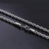 Stainless Steel Pearl Necklace with Titanium Thick Chain - Men's Minimalist Snake Bone Design