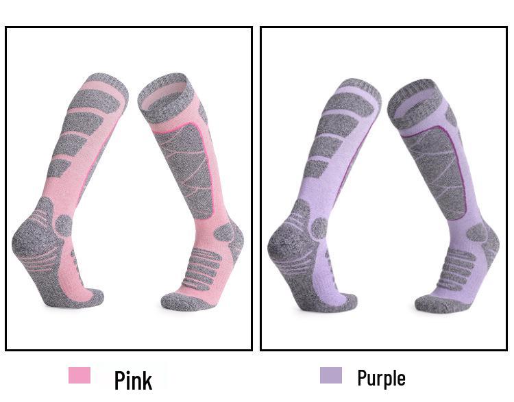 Women's Thick Warm Ski Socks for Autumn and Winter Outdoor Sports