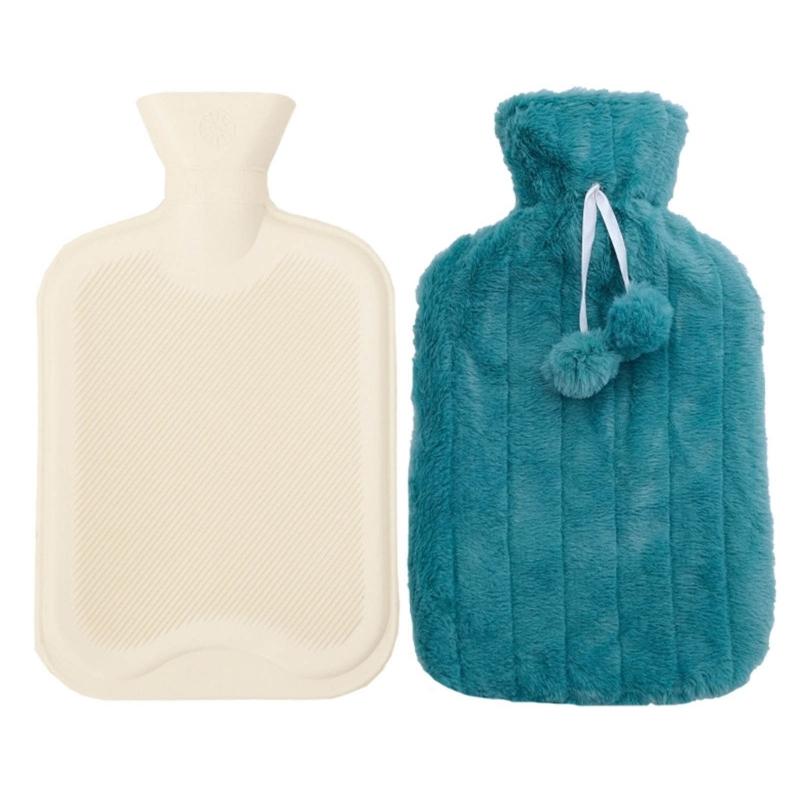 2000ml Hot Water Bottle with Cover Hand Warmer Warming Bag Winter Christmas Gift for Mother Women Girlfriend