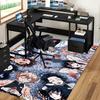 1pc Anime Demon Slayer Characters Chair Mat - Office Desk Carpet, Anti-Slip Floor Protector for Home Decor, Gaming Room, Bedroom, Living Room, and Mor