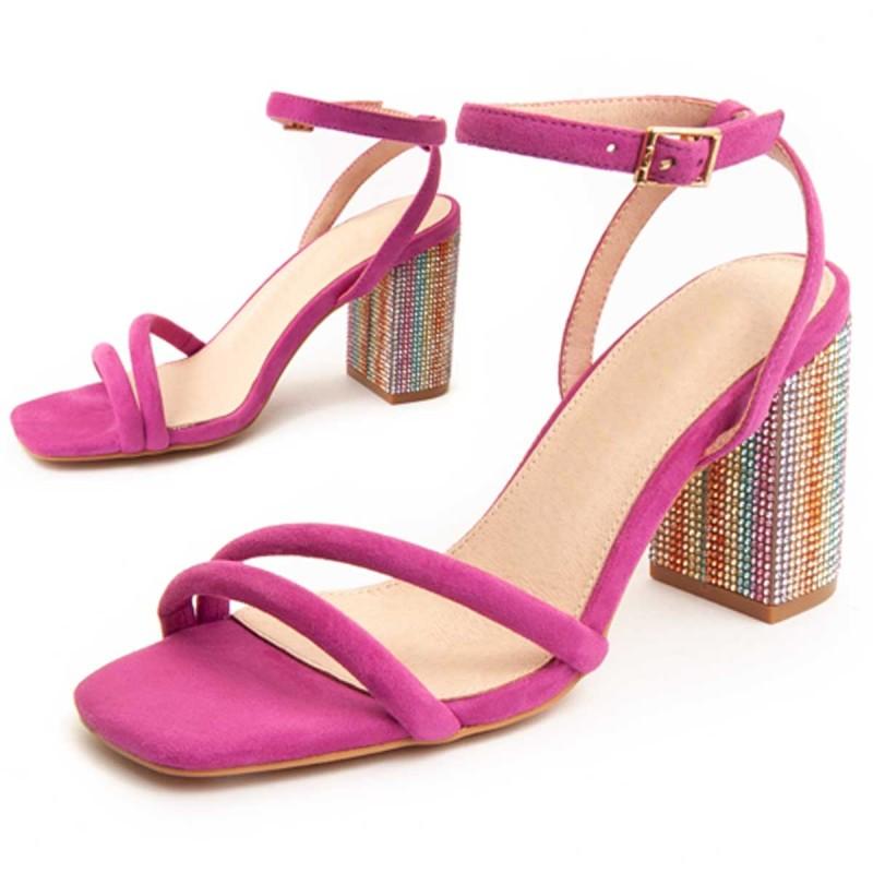 Sandalia Con Tacón Para Mujer. Montevita Sanndarey7 90509