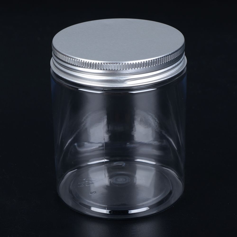 1 szt. 30-250 ml aluminiowa nakrętka pusty słoik przezroczysta plastikowa butelka kosmetyczna puszka pojemnik balsam do ust olej wosk pojemniki domowe butelki do przechowywania