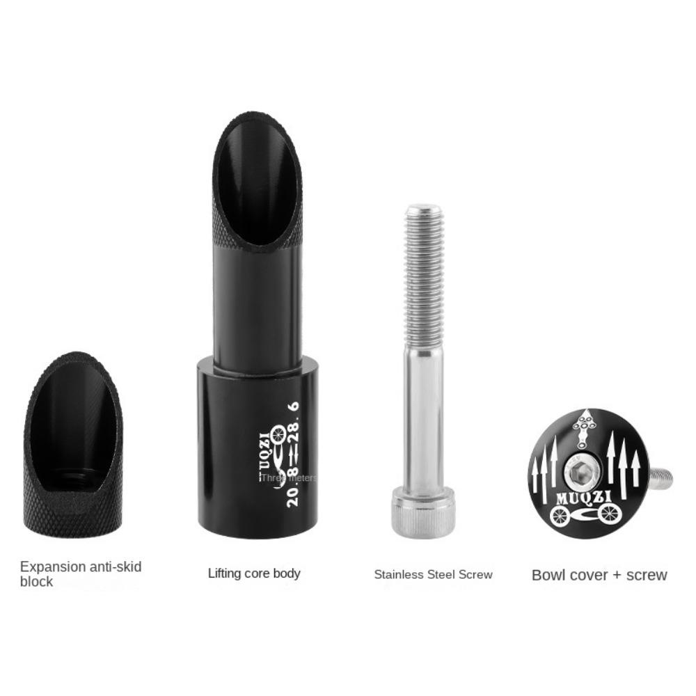 Black Bike Fork Extention Adapter Aluminum Alloy Bicycle Parts  Bicycle Accessories