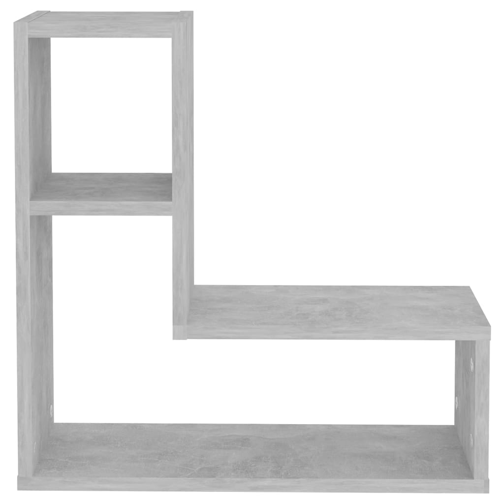 Wall Shelves 2 Pcs. Concrete Grey 50x15x50 cm Engineered Wood