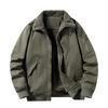 Men's Plus Velvet Thick Flight Jacket - Autumn/Winter Casual Solid Color Sports Coat