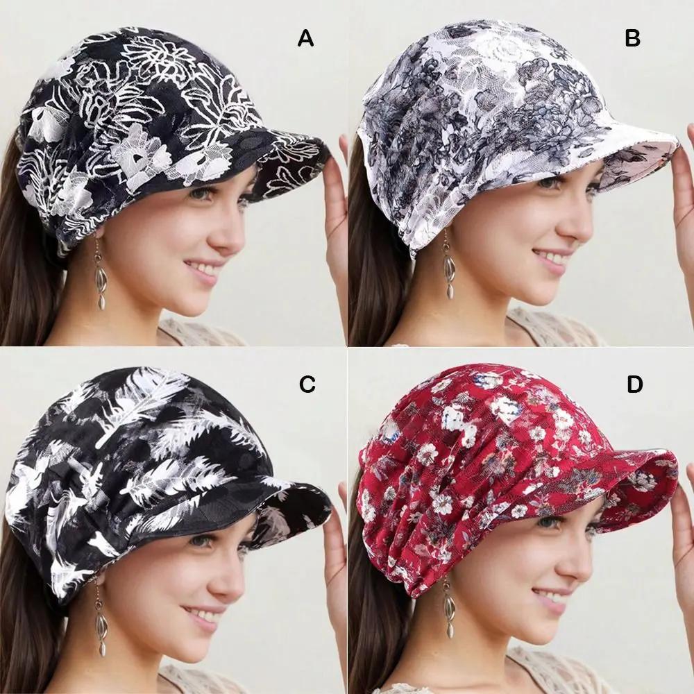 Multicolor Soft Summer Lace Headscarf Headscarf Sunshade Head Wrap Turban Sunscreen Headband Hat Women's