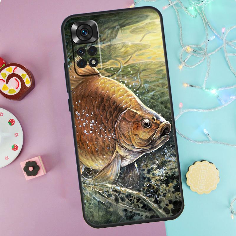 

Common Carp Case For Xiaomi Redmi Note 13 Pro 14 9 10 11 12 9S 10S 11S 12S Redmi 14C 10C 12C 13C Cover Redmi 10C
