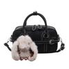 Fashion New Design Top Handle Small Handbag Pu Leather Cute Boston Crossbody Bags Ladies Casual Commuter Shoulder Purse