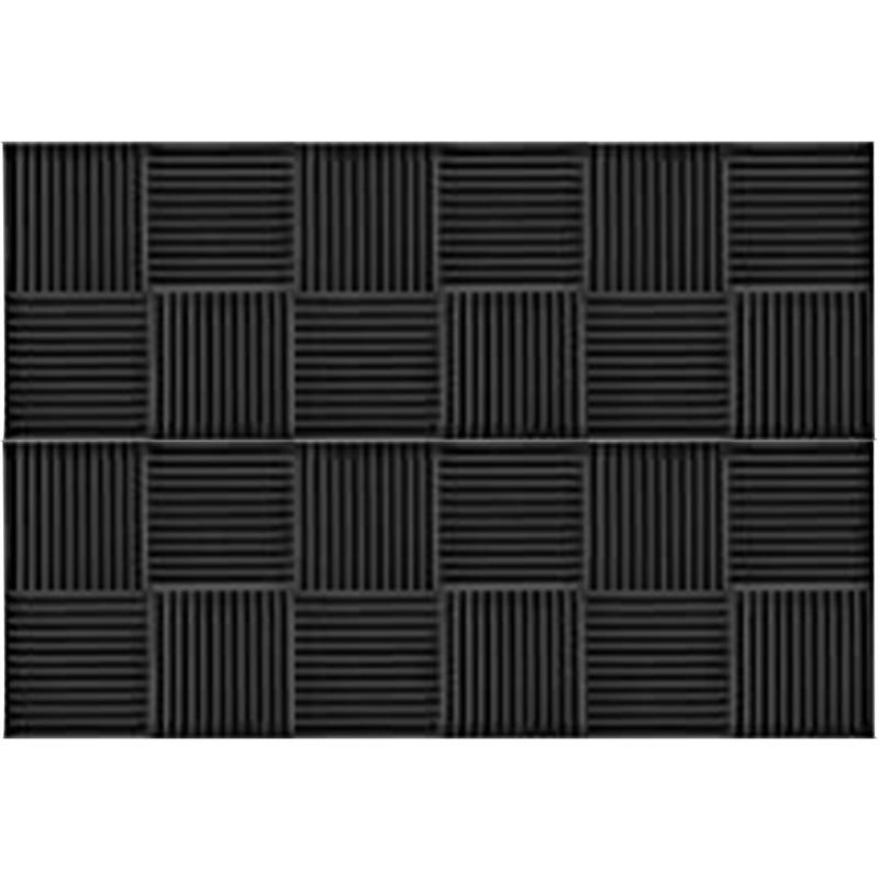 A20F-24PCS Sound Absorber Acoustic Foam Sound Insulation Wall Sound Insulation For Podcasts Reduce Noise (30 X 30 X 2.5 Cm)