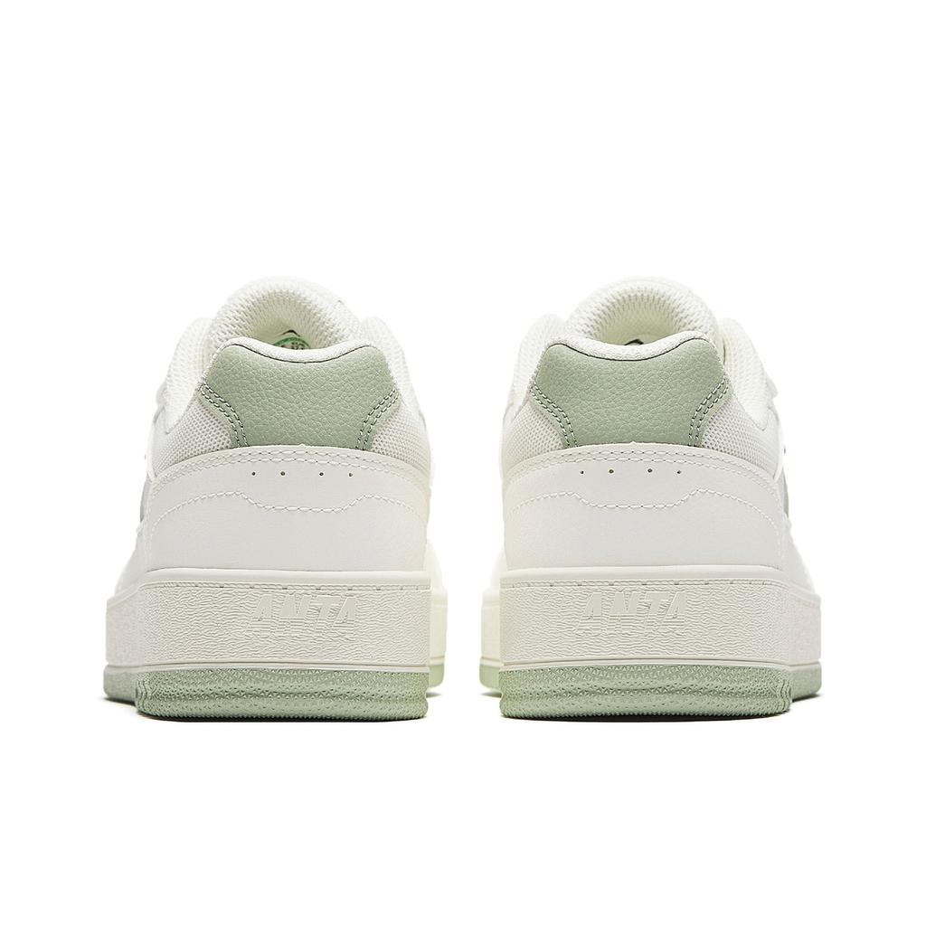 Anta Year 2 Simple Versatile Classic Fashion Durable Lightweight Low-Top Skate Shoes Women Sneaker White Ceramic-Glaze-Green 922548068-7
