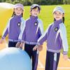 Children's Red Windbreaker Three-Piece School Uniform Set for National Day, Sports Meet, Spring & Autumn.