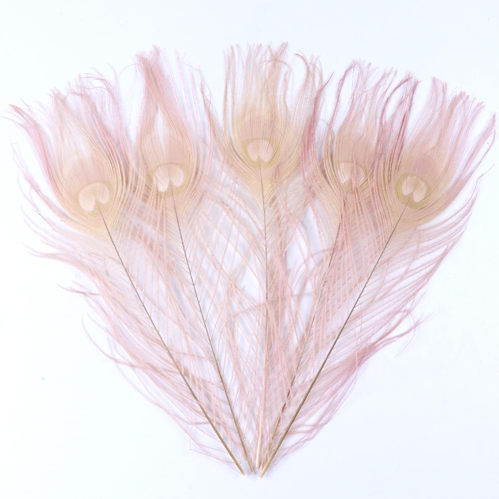Dyed Peacock Feather 25-30cm for DIY Craft Vases Creative Hat Costume Party Wedding Carnaval Holiday Floral Decoration