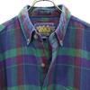 Ralph Lauren 80s Vintage Chaps Check Pattern Long Sleeve Button Down Shirt Men's Used