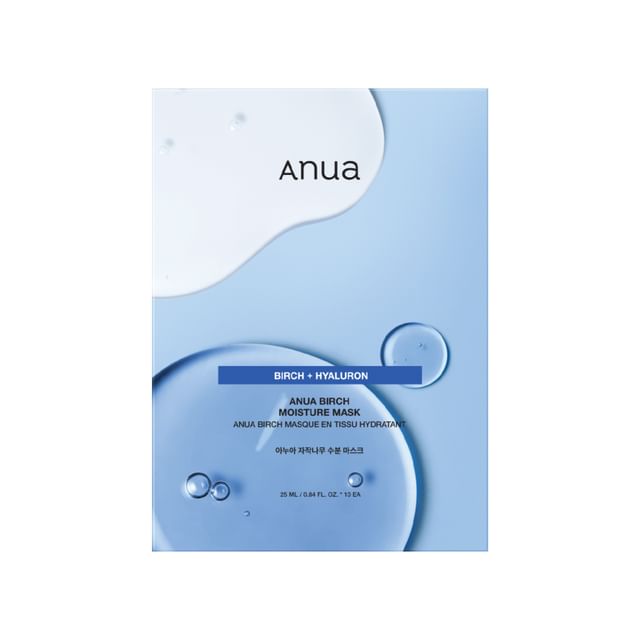 Anua - Birch Moisture Mask Set 25ml x 10 sheets