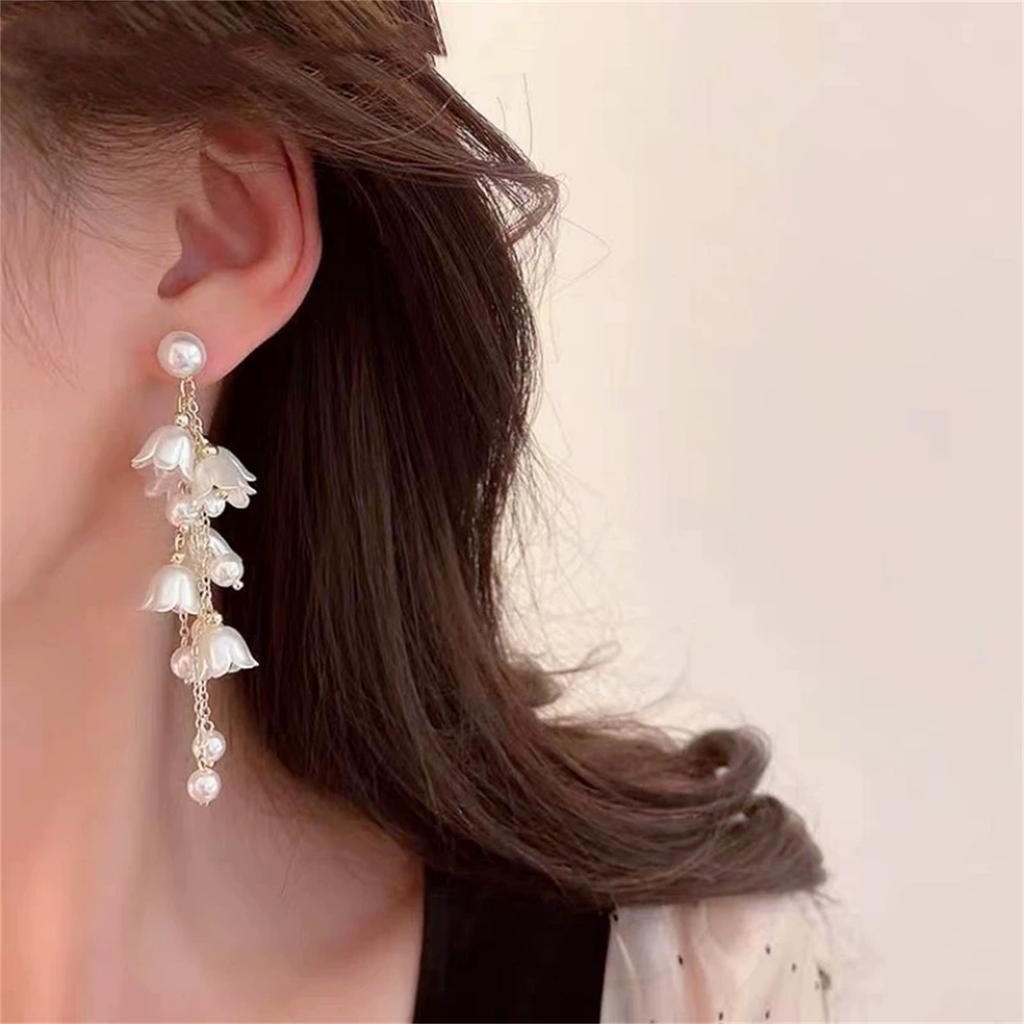 Premium Design Long Tassel Stud Earrings