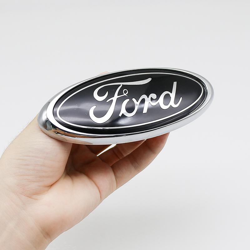 14.7x5.8cm 3D ABS Front Grille Trunk Badge Emblem Replacement For Ford Focus Ranger Mustang Mondeo Kuga Fiesta Tuning Accessory