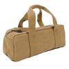 Tent Stake Storage Bag Canvas Portable Handheld Large Capacity Peg Nail Utility Bag for Camping Hiking