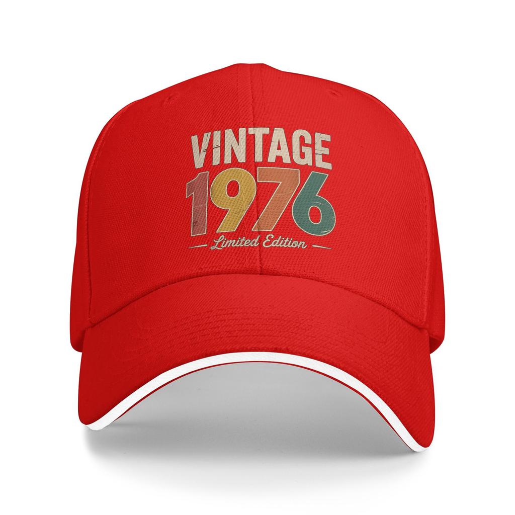 Vintage 1976 Limited Edition 50th Sun Baseball Cap Summer Men Adult  Trucker Hat Wholesale Fashion Outdoor Sport Snapback Cap