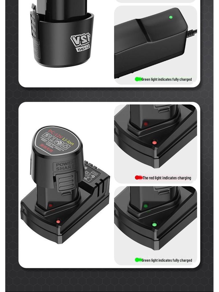 12V/16.8V Cordless Lithium Drill with Charger and Screwdriver Function