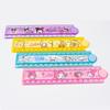 30cm Cartoon Plastic Ruler with Geometric Patterns - Folding Design for Kids/Student Stationery