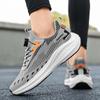 New Rotary Buckle Fly Woven Fabric Leisure Sports Running Men's Shoes Large Size Shoes  Lightweight and Versatile Sports Shoes