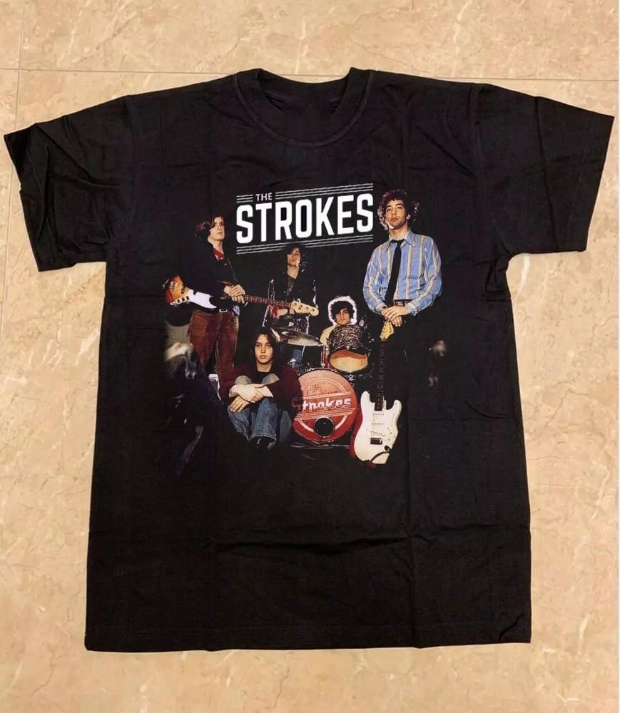 

Футболка унисекс с изображением группы The Strokes, для концерта, все размеры от S до 5XL.webp Футболка унисекс S