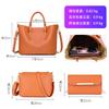 New Fashionable Large-capacity Messenger Bag Cowhide Commuter Bag Shoulder Handbag Three-piece Set